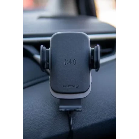 SUPORT AUTO SWISSTEN CU ÎNCĂRCĂTOR WIRELESS S-GRIP W2-AV5