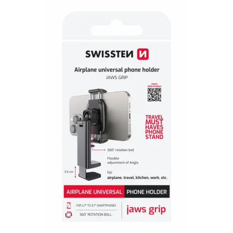 SUPORT UNIVERSAL PENTRU SMARTPHONE SWISSTEN CU MÂNER JAWS