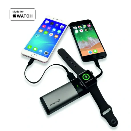 SWISSTEN Baterie externă 2 în 1 pentru Apple Watch, MFi, 6700 mAh