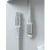 CABLU DE DATE SWISSTEN CU ARAMIDĂ RANFORSATĂ USB-C / LIGHTNING 1.5 M ALB