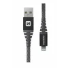 CABLU DE DATE SWISSTEN CU ARAMIDĂ RANFORSATĂ USB / LIGHTNING 1,5 M ANTRACIT