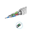 CABLU DE DATE SWISSTEN CU ARAMIDĂ RANFORSATĂ USB / USB-C 1.5 M ALB