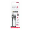CABLU DE DATE SWISSTEN RANFORSAT CU ARAMIDĂ USB / USB-C 1.5 M ANTRACIT