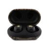 Căști wireless Guess PU 4G cu logo metalic TWS, maro