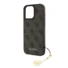 Husă spate Guess 4G Charm pentru iPhone 16 Pro Max, maro, ton pe ton