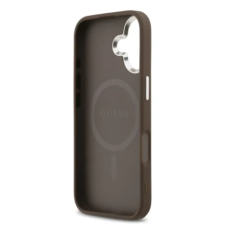 Husă spate Guess 4G MagSafe pentru iPhone 17, maro