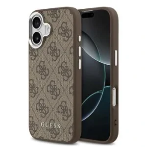 Husă spate Guess 4G MagSafe pentru iPhone 17, maro