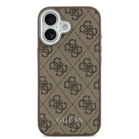 Husă spate Guess 4G MagSafe pentru iPhone 17, maro