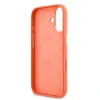 Husă spate Guess cu logo din rășină PU pentru iPhone 17, portocalie