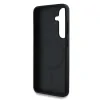 Husa spate Guess din piele PU 4G cu inel colorat MagSafe pentru Samsung Galaxy S25, maro