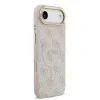 Husa spate Guess din piele PU 4G cu ramă aurie MagSafe pentru iPhone Air, roz