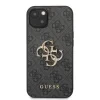Husă spate Guess PU 4G cu logo metalic pentru iPhone 13, gri