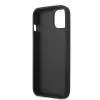 Husă spate Guess PU 4G cu logo metalic pentru iPhone 13, gri