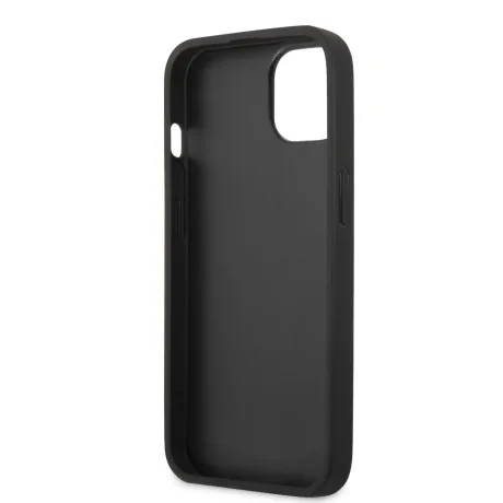 Husă spate Guess PU 4G cu logo metalic pentru iPhone 13, gri