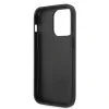 Husă spate Guess PU 4G cu logo metalic pentru iPhone 15 Pro, gri