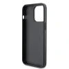 Husă spate Guess PU 4G cu logo metalic pentru iPhone 15 Pro Max, gri