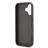 Husă spate Guess PU 4G cu logo metalic pentru iPhone 16, maro