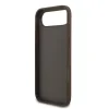 Husă spate Guess PU 4G cu logo metalic pentru iPhone Air, maro