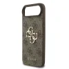 Husă spate Guess PU 4G cu logo metalic pentru iPhone Air, maro
