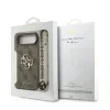 Husă spate Guess PU 4G cu logo metalic pentru iPhone Air, maro