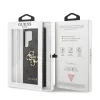 Husă spate Guess PU 4G cu logo metalic pentru Samsung Galaxy S23 Ultra, gri