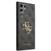 Husă spate Guess PU 4G cu logo metalic pentru Samsung Galaxy S23 Ultra, gri