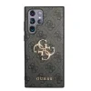 Husă spate Guess PU 4G cu logo metalic pentru Samsung Galaxy S23 Ultra, gri