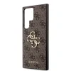 Husă spate Guess PU 4G cu logo metalic pentru Samsung Galaxy S23 Ultra, maro