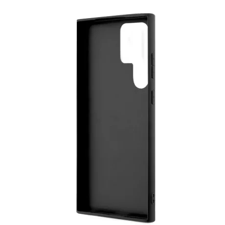 Husă spate Guess PU 4G cu logo metalic pentru Samsung Galaxy S23 Ultra, maro