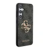 Husa spate Guess PU 4G cu logo metalic pentru Samsung Galaxy S24, gri