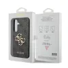 Husa spate Guess PU 4G cu logo metalic pentru Samsung Galaxy S24, gri