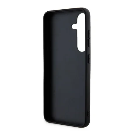 Husa spate Guess PU 4G cu logo metalic pentru Samsung Galaxy S24, gri