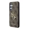 Husa spate Guess PU 4G cu logo metalic pentru Samsung Galaxy S24, maro
