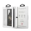 Husa spate Guess PU 4G cu logo metalic pentru Samsung Galaxy S24 Ultra, gri