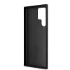 Husa spate Guess PU 4G cu logo metalic pentru Samsung Galaxy S24 Ultra, gri