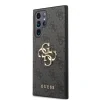 Husa spate Guess PU 4G cu logo metalic pentru Samsung Galaxy S24 Ultra, gri