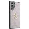 Husă spate Guess PU 4G cu logo metalic pentru Samsung Galaxy S24 Ultra, roz