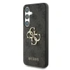 Husa spate Guess PU 4G cu logo metalic pentru Samsung Galaxy S25, gri