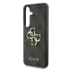 Husa spate Guess PU 4G cu logo metalic pentru Samsung Galaxy S25, gri