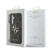 Husa spate Guess PU 4G cu logo metalic pentru Samsung Galaxy S25, gri