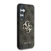 Husa spate Guess PU 4G cu logo metalic pentru Samsung Galaxy S25, maro