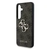 Husa spate Guess PU 4G cu logo metalic pentru Samsung Galaxy S25, maro