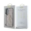 Husă spate Guess PU 4G cu logo metalic pentru Samsung Galaxy S25+, roz