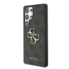 Husa spate Guess PU 4G cu logo metalic pentru Samsung Galaxy S25 Ultra, gri