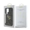 Husa spate Guess PU 4G cu logo metalic pentru Samsung Galaxy S25 Ultra, gri