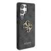 Husa spate Guess PU 4G cu logo metalic pentru Samsung Galaxy S25 Ultra, gri