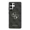Husa spate Guess PU 4G cu logo metalic pentru Samsung Galaxy S25 Ultra, gri