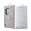 Husă spate Guess PU 4G cu logo metalic pentru Samsung Galaxy S25 Ultra, roz
