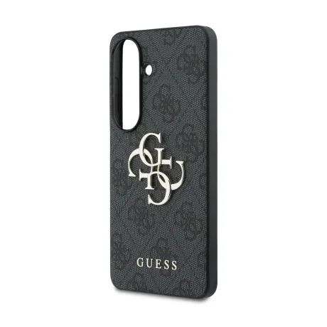 Husa spate Guess PU 4G cu logo metalic pentru Samsung Galaxy S26, gri