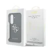 Husa spate Guess PU 4G cu logo metalic pentru Samsung Galaxy S26, gri